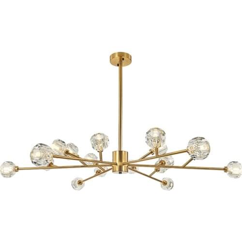 Luxury chandeliers living room decoration lustre modern nordic chandelier crystals lights for room hanglamp bedroom G9 led lamp