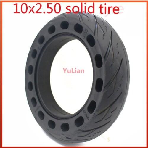 High Quality 10x2.50 Solid Tyre 10 Inch Thickened, Stab Proof Wheel Tire for Electric Scooter Balance Car Accessories