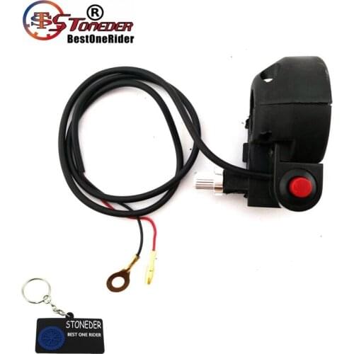STONEDER 7/8'' 22mm Mini Moto Kill Starter On Off Stop Switch Throttle Handle Housing For 47cc 49cc Pocket Bike Dirt Scooter