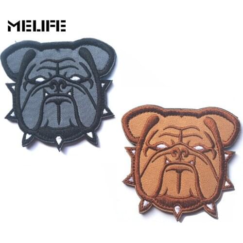 Souvenirs Embroidery Patches Bulldog Patches magic armband large patch Hook badges APPLIQUE CANINE PET SOUVENIR CRAFT Mad