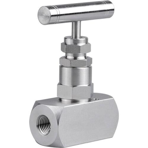 Stainless steel female thread ferrule neddle valve NPT 1/4 1/2 inch Stainless Flow Control With One-Shape Handle