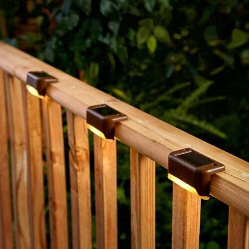 1/4/10/20pcs Solar Step Light Outdoor Waterproof Garden Light Window Sill Terrace Staircase Garden Fence Deck Decorative Light
