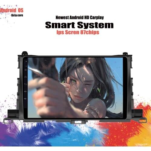10.1" IPS Android 10.0 Octa Core 6+128G Car DVD Player For Toyota Highlander 2015 - 2019 GPS SIM 4G Radio Stereo DSP CarPlay GPS