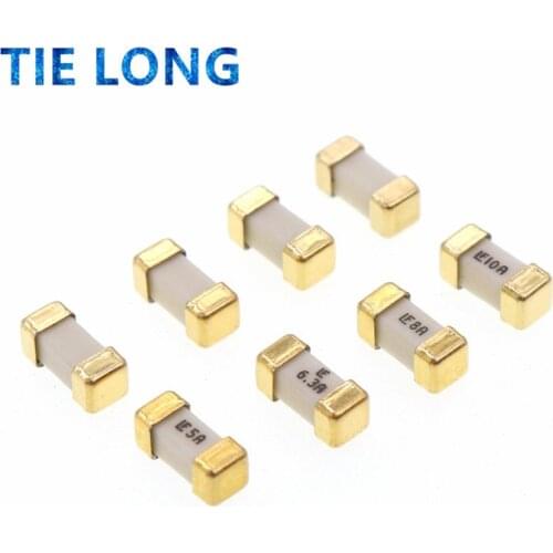 10PCS Gold foot 1808 125V 0451 SMD Fast blow Fuse 1A 2A 3A 4A 5A 6.3A 7A 8A 10A 0451 ultra-rapid fuses new original Gepyun