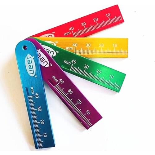 10pcs Dental Instruments Endo Rulers Span Measure Scale Endodontic ALUMINIUM Blue Or Green