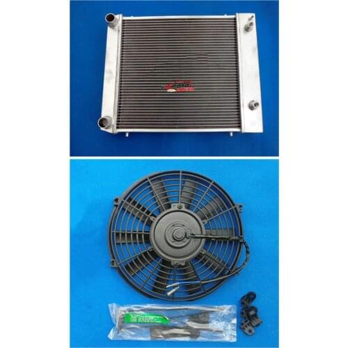 3 Row Full Aluminum Racing Radiator + FAN For Land Rover Defender Discovery 300TDI 90/110 BTP2275