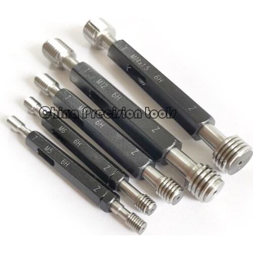 6H Metric thread plug gauge gauges gage M1 M1.2 M1.4 M1.6 M1.7 M1.8 M2 M2.3 M2.5 M3 M3.5 M4 M5 M6 M7 M8 M9 M10 M11 M12 M13M14M16