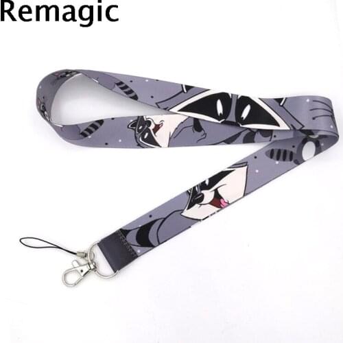 Raccoons animal Neck Strap Lanyard keychain Mobile Phone Strap ID Badge Holder Rope Key Chain Keyrings cosplay Accessories