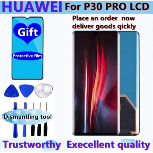 IGINAL 6.47" Display for Huawei P30 Pro LCD Touch Screen Digitizer Assembly With Frame FOR P30 PRO VOG-L29 L09 L04 Replacement