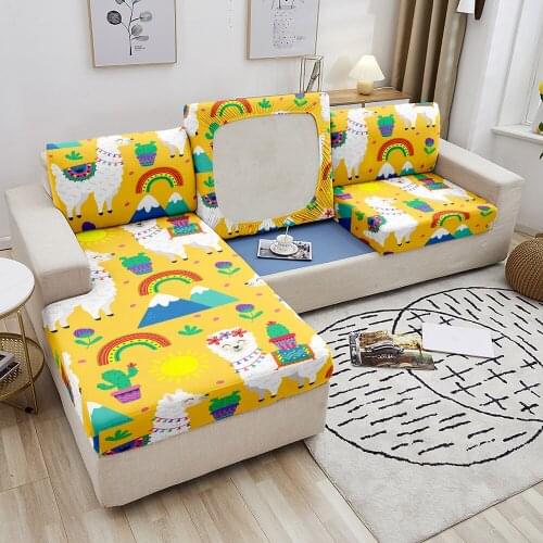 Elastic Sofa Covers for Living Room Cartoon Animal Sofa Slipcovers Stretch Couch Cover Sofa Seat Cover 1/2/3/4 Seater