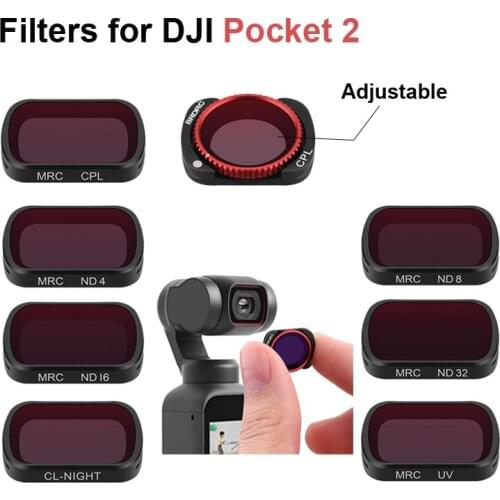 UV CPL Filters ND 4 8 16 32 Filter for POCKET 2 Neutral Density Filters for DJI Pocket 2 Gimbal Camera Accessories
