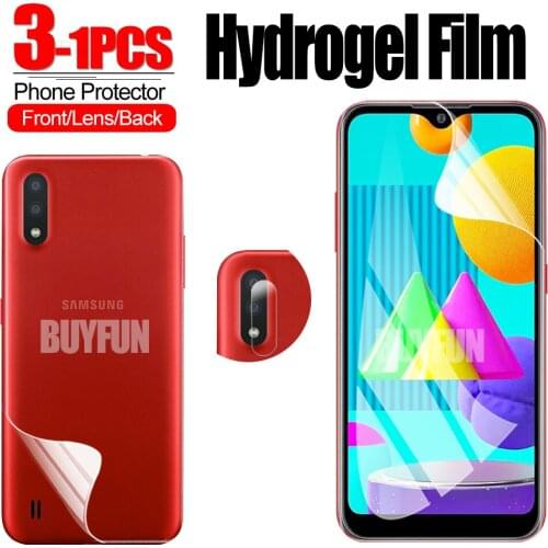 1-3PCS For Samsung Galaxy M51 M31 M01 Front Back Camera Hydrogel Film Screen Protector for samsung m51 m31 m01 samsang no glass
