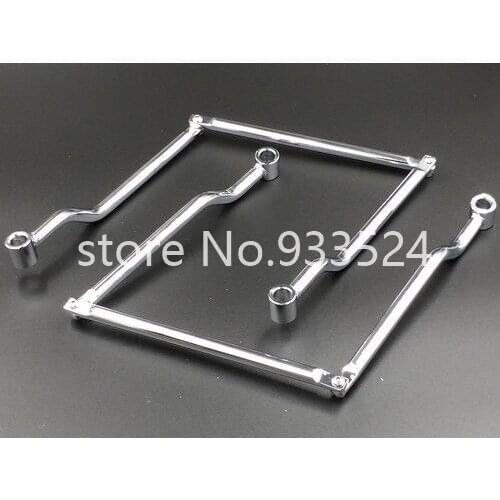 Saddle Bag Support Bars Mounts Brackets For Harley Kawasaki Honda Yamaha Suzuki Metric Bike Touring Cruiser Custom