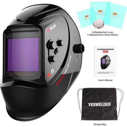 LYG-M800H super large view auto fast darkening welding helmet