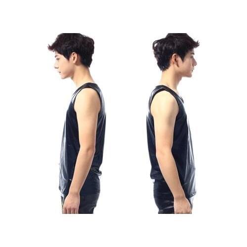 2020 Singer stage pullover mens leather vest men brand roupas masculinas sexy tank 1 camisetas regatas sleeveless men 2XL