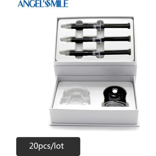 Angelsmile Teeth Whitening Kit Charcoal Tooth Whitener Gel Syringe Dental Oral Hygiene Activated Charcoal Teeth whitening 20pcs