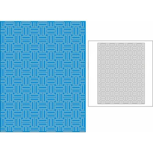 New 2021 Spotted Linen Weaving Panel Metal Cutting Dies for DIY Scrapbooking and Card Making Background Embossing Craft No Stamp