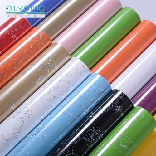 Living Room Solid Color Self Adhesive Vinyl Wallpaper Kitchen Cabinet Wardrobe Contact Paper Waterproof Furniture Decor Stickers
