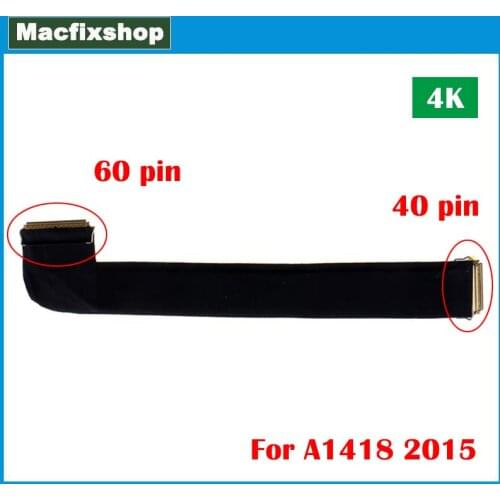 Genuine Laptop 4K A1418 LCD Cable Late 2015 For iMac 21.5 inch A1418 4K LCD LVDs Screen Ribbon Flex Cables 60 Pins to 40 Pin