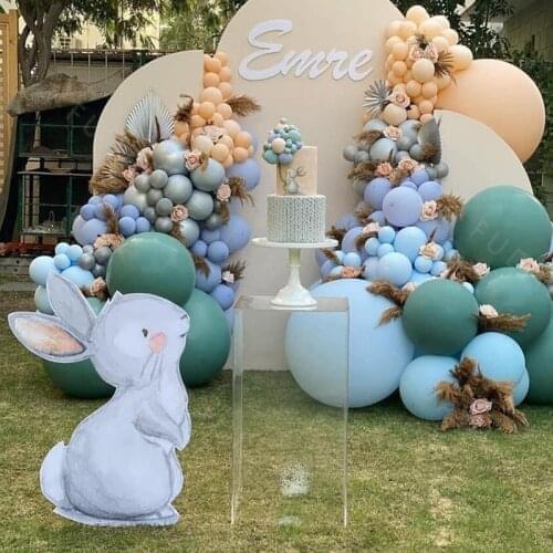 Blue Green Macaron Birthday Balloon Garland Arch Kit Party Foil Metal Balon Weding Baby Shower Birthday Party Decor Kids Adults