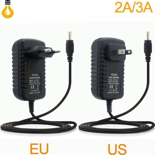 LED Power Supply 12V 1A 2A 3A Adapter Driver AC 100~240V Transformer EU US Plug With 24key IR Remote Controller And Connector