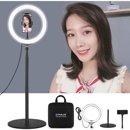 10.2 inch LED Selfie Ring Light&Cell Phone Clamp&Tripod Stand Vlogging Video Light Kits For YouTube Blogger Video Shooting
