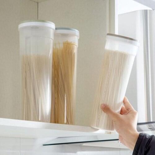 TECHOME Home Transparent Food Storage Cans Kitchen Food Storage Canned Noodle Box Grain Storage Tank Good Grade PP Storage Box