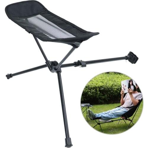 Outdoor Portable Collapsible Footstool Camping Barbecue Picnic Fishing Recliner Foot Rest BBQ Outdoor Chair Family Accessories