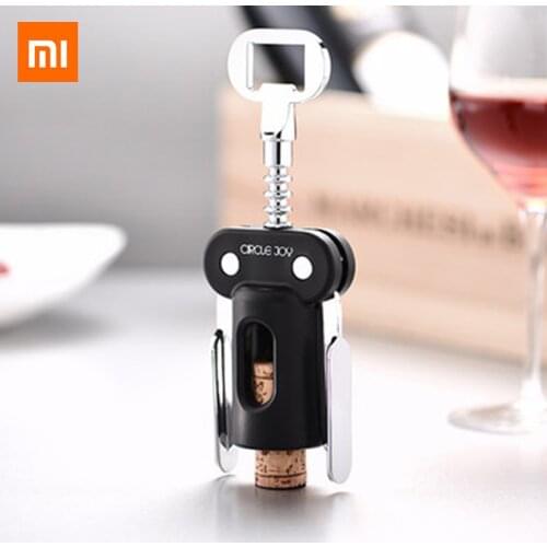 Xiaomi Circle Joy 2 in1 Portable Red Wine Opener Wing Type Red Wine Corkscrew Metal Bottle Opener Handle Bottle Opener Remover