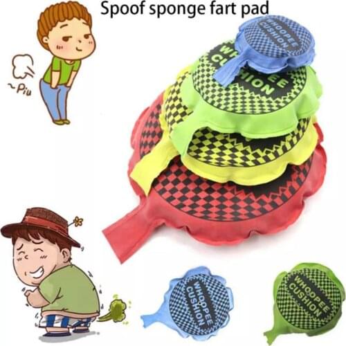 1PCS Gags Jokes Funny Whoopee Break Wind Cushion Jokes Gags Pranks Maker Trick Seat Cushion Pad Toy Fart Sound Pad Random Color