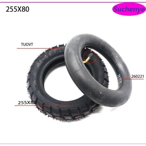10 inch 10x3 Off-Road Inner Outer Tire 255x80 Tire 80/65-6 Electric Scooter Tire for Speedual Grace 10 Zero 10X Kugoo M4 Pro