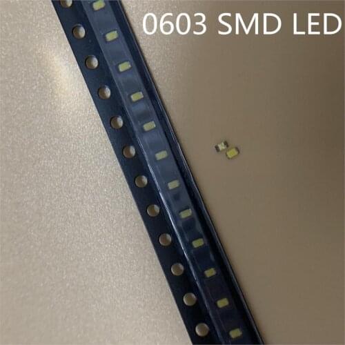 100PCS 0603 Warm white Ultra Bright SMD SMT LED light-emitting diodes High quality New 1.6*0.8*0.6MM 2800-3500K