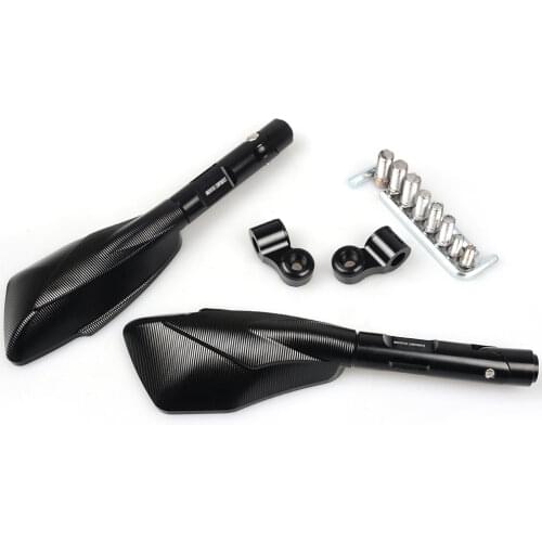 Aluminum CNC Motorcycle Rearview Side Mirror For Kawasaki Ninja 650R ER6F 400R Ninja300 Ninja250 z900 Z1000SX Motorcycle Parts