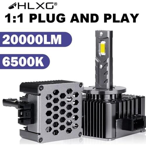 HLXG headlight D1S LED Bulb luces led para auto car light auto lamp D5S D3S D3R D4S D4R D1R D8S D2S D2R LED 12V 20000LM 6000K