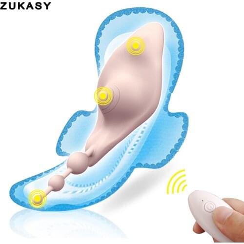 Wireless Remote Vibrator Invisible Panties Vibrators for Women Female Wearable Clitoral Stimulator Anal Sex Toys for Adults 18