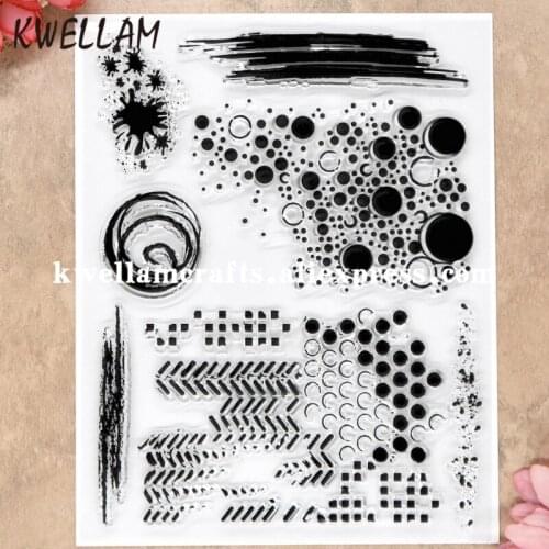 Inkmarks Dots Circles Scrapbook DIY photo cards rubber stamp clear stamp transparent stamp 14x18cm 8081501