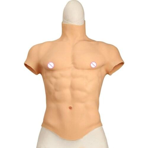 Artificial Strong Muscles Realistic Silicone Fake Muscles Crossdresser Muscles for Men or Women