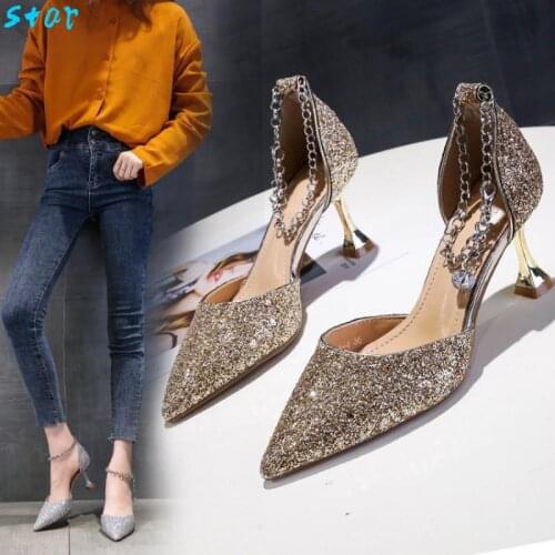 Islike Womens High-heeled Shoes