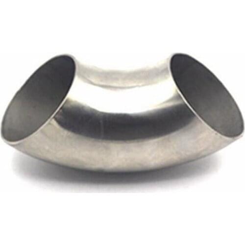 1Pc Stainless Steel 90 Degree Bend 76mm Elbow Exhaust Pipe 3 Inch New Arrival