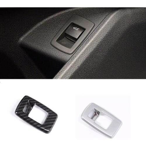 ABS Car Interior Tail Door Switch Frame Button Cover Accessories Fit For BMW X1 F48 2016-2019 For BMW X2 F47 2018 Car Styling