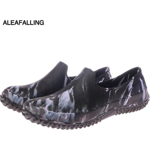 New Style Extra Large Size 36-49 Men And Women Rain Shoes Anti-slip Thick Wear-Resistant Fishing Kitchen Car Washing Water Shoes
