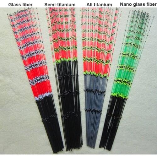 2pcs Micro-Lead tips for Fishing Rod Full Titanium Tip Tail Semi-Titanium 45cm/55cm Soft Tail Nano Glass Fiber Craft rod tip