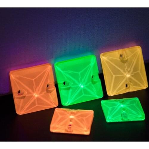 New Type Neon Fluorescent 5 Colors Princess Square Glass Crystal Flat Back Glass Rhinestones Sew On Stone For Fabric Decoration