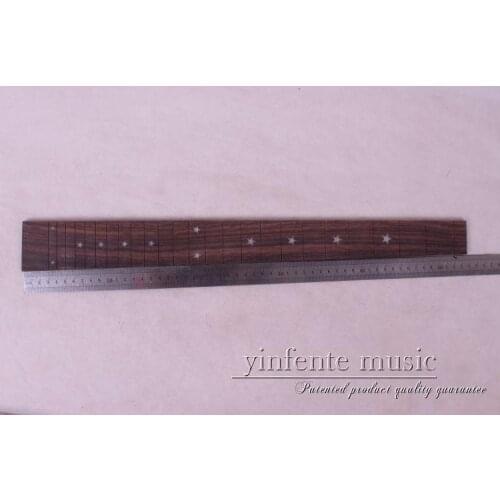 New high Quality 1 x 25.5 " Guitar Fretboard electric guitar rose Wood Fretboard Parts 10 # inlay