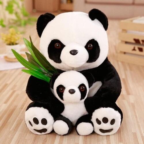 Cartoon Panda With Bamboo Stuffed Soft Animal Doll For Kids Baby Girls Lovely Gift Toy Hot New