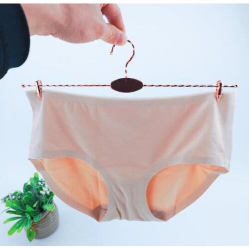 New metal rose gold underpants hanger thread rod underpants clip underwear store bra underpants rack