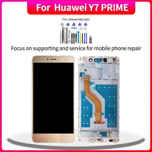 Original Display For Huawei Y7 PRIME Touch Screen Digitizer Assembly For Huawei Y7 PRIME lcd Replacement With Free Tools