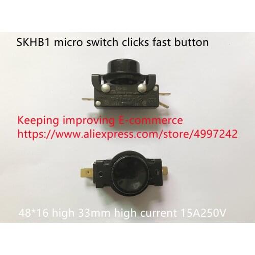 Original new 100% SKHB1 micro switch clicks fast button 48*16 high 33mm high current 15A250V