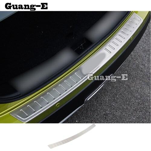 Car External Rear Bumper Panel Trunk Trim Cover Stainless Steel Plate Pedal For Suzuki S-Cross Scross SX4 2014 2015 2016 2017