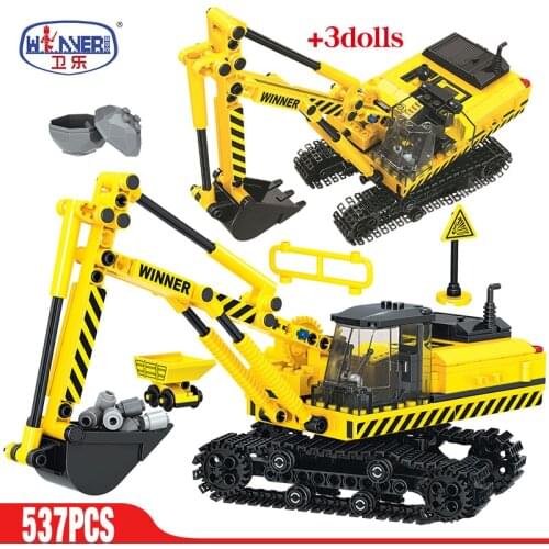 Mould King ERBO City Car Engineering Truck Building Blocks Technical Construction Vehicle Bulldozer Crane Creator Bricks Toys